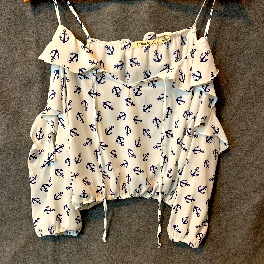 Liberty Love Open Shoulder Blouse